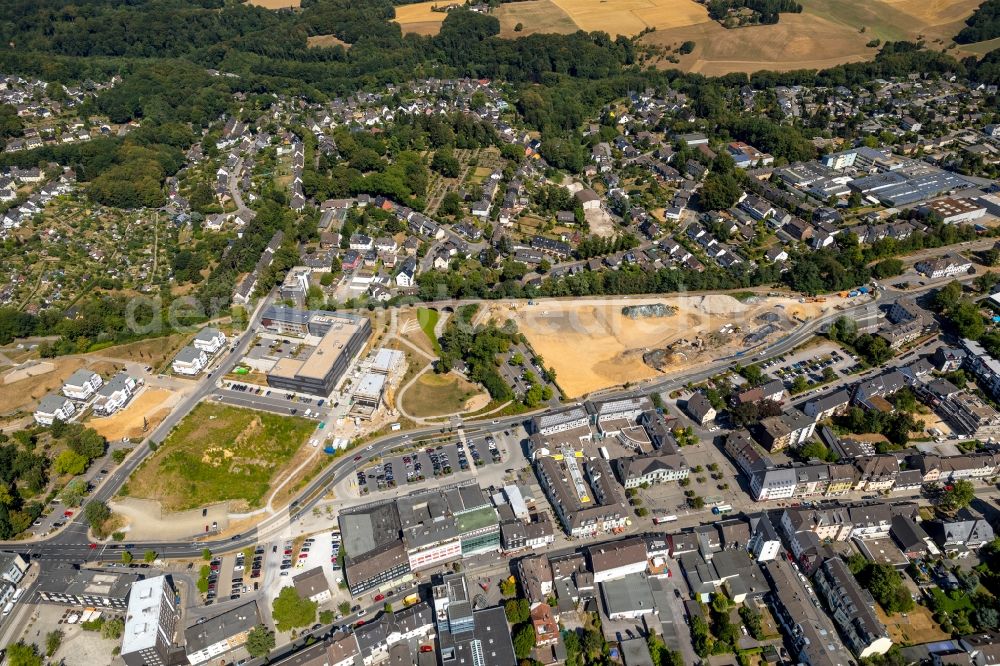 Heiligenhaus from above - Construction site of a student dorm on Conpus Velbert/Heiligenhaus in Heiligenhaus in the state North Rhine-Westphalia, Germany