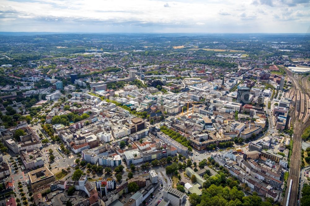 Aerial image Dortmund - Construction site of a student dorm Studentenwohnhaus BaseCamp on Kampstrasse in Dortmund in the state North Rhine-Westphalia, Germany