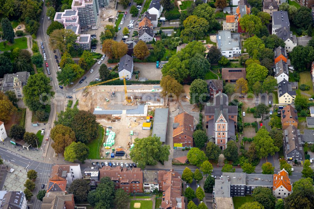 Dortmund from above - Construction site for the new building of a store of the supermarket NETTO in Dortmund at Ruhrgebiet in the state North Rhine-Westphalia, Germany