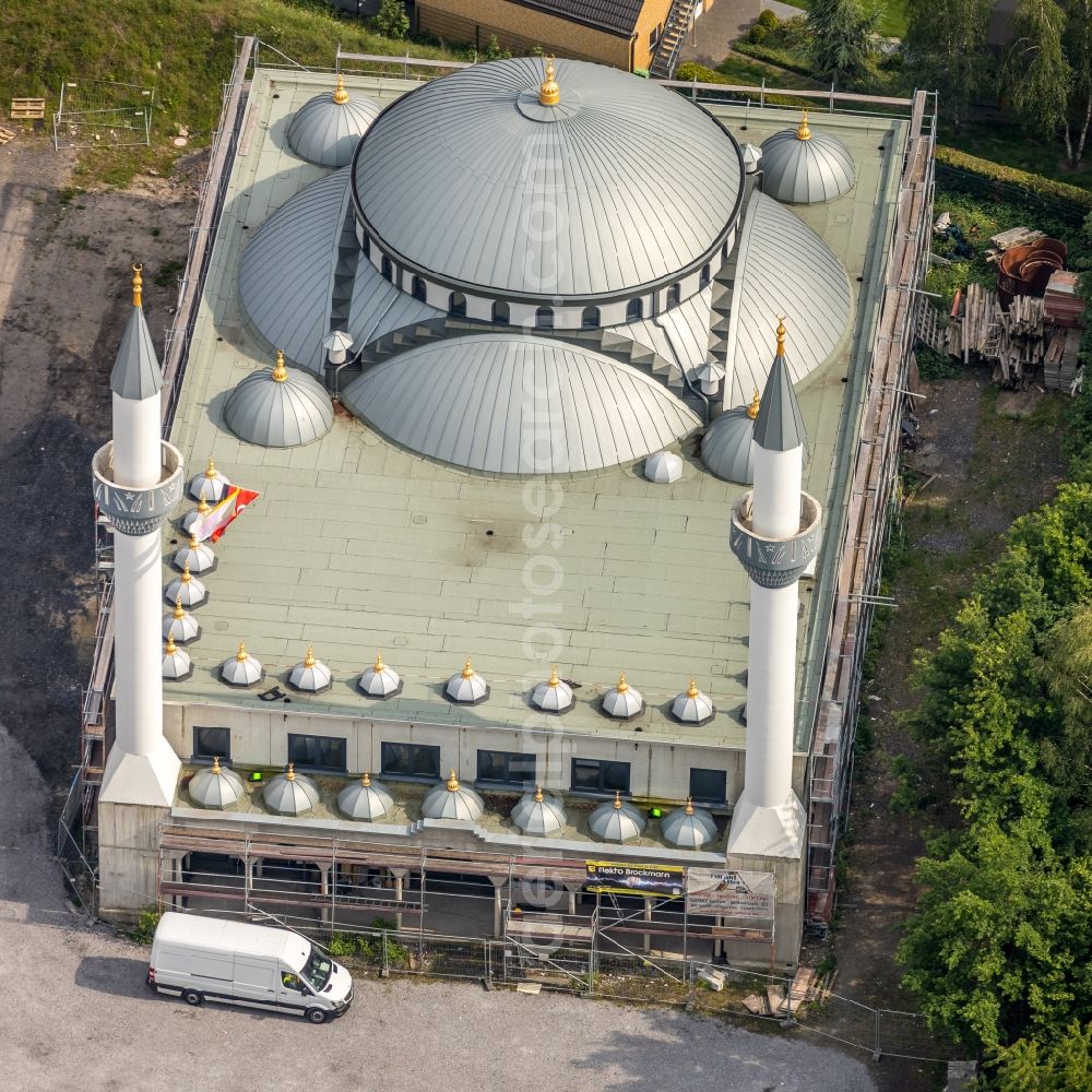 Aerial photograph Hamm - Mosque construction site D.I.T.I.B. Ulu-Moschee in the destrict Herringen in Hamm in the state North Rhine-Westphalia