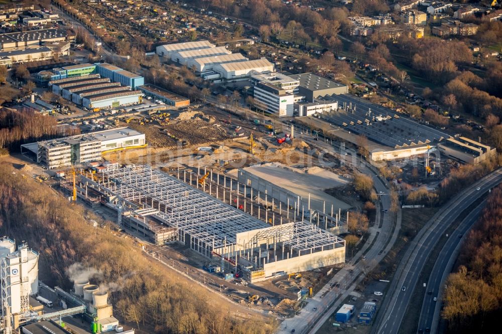 Dortmund from above - Construction site for the new building a?? WILO Campus Dortmund a?? on Nortkirchenstrasse in the district Hoerde in Dortmund in the state North Rhine-Westphalia, Germany