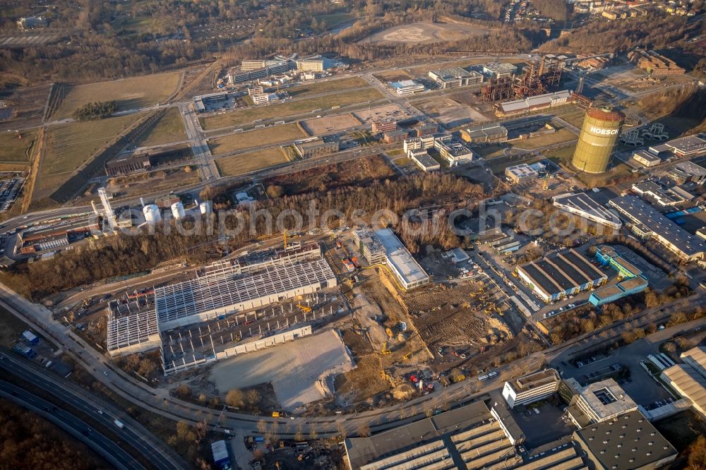 Dortmund from above - Construction site for the new building a?? WILO Campus Dortmund a?? on Nortkirchenstrasse in the district Hoerde in Dortmund in the state North Rhine-Westphalia, Germany