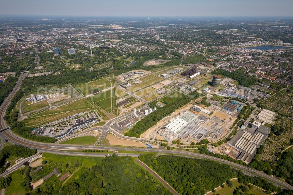 Aerial image Dortmund - Construction site for the new building a?? WILO Campus Dortmund a?? on Nortkirchenstrasse in the district Hoerde in Dortmund in the state North Rhine-Westphalia, Germany