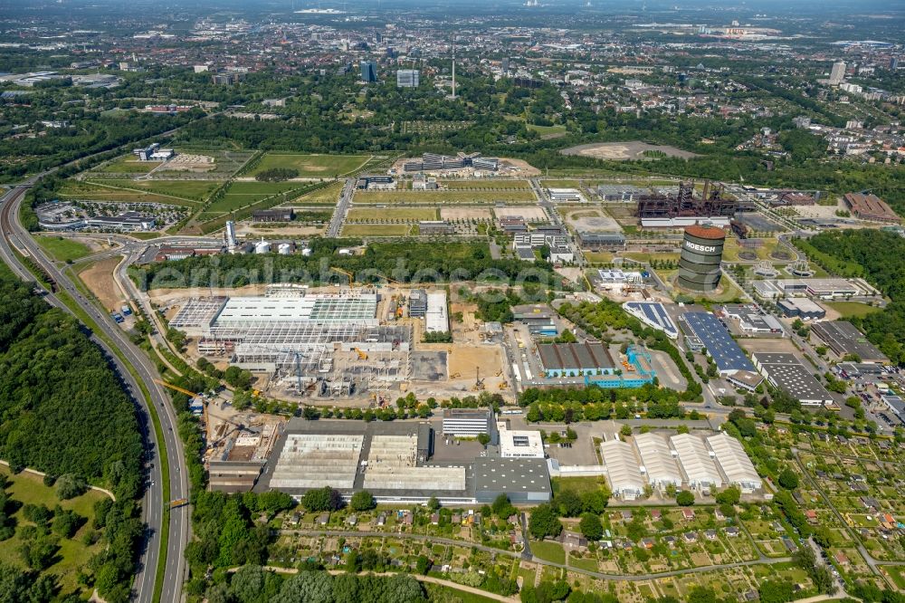 Aerial image Dortmund - Construction site for the new building a?? WILO Campus Dortmund a?? on Nortkirchenstrasse in the district Hoerde in Dortmund in the state North Rhine-Westphalia, Germany