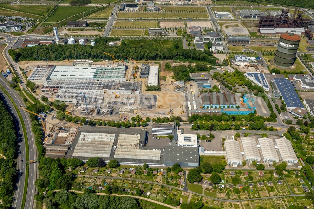 Aerial photograph Dortmund - Construction site for the new building a?? WILO Campus Dortmund a?? on Nortkirchenstrasse in the district Hoerde in Dortmund in the state North Rhine-Westphalia, Germany