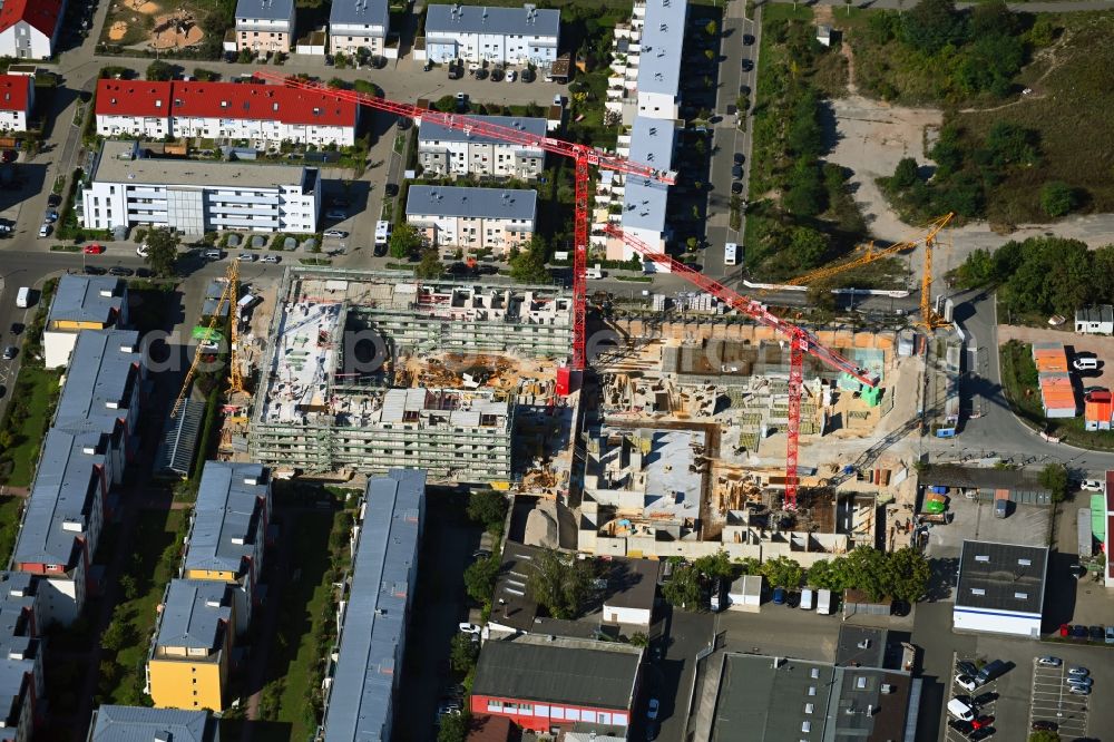 Aerial photograph Nürnberg - Construction site for the multi-family residential building Kreulstrasse - Rollnerstrasse - Antalyastrasse in the district Maxfeld in Nuremberg in the state Bavaria, Germany