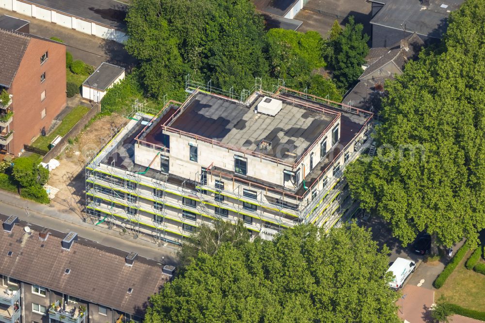 Aerial photograph Gladbeck - Construction site for the multi-family residential building Allenstein-Carree in Gladbeck at Ruhrgebiet in the state North Rhine-Westphalia, Germany