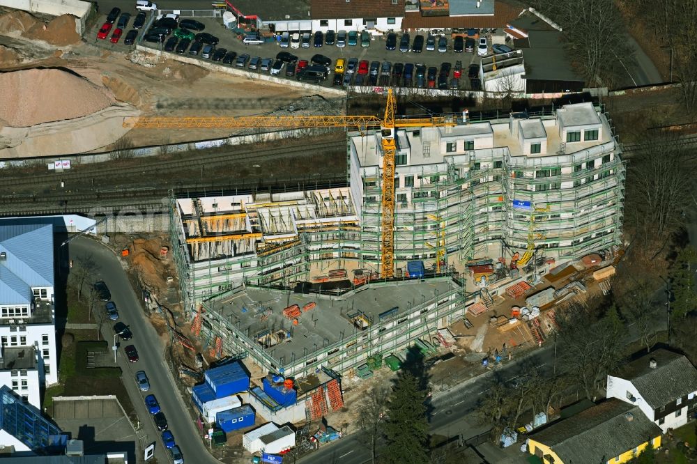 Aerial photograph Nürnberg - Construction site for the multi-family residential building Martin-Albert-Strasse - Thumenberger Weg in the district Sankt Jobst in Nuremberg in the state Bavaria, Germany