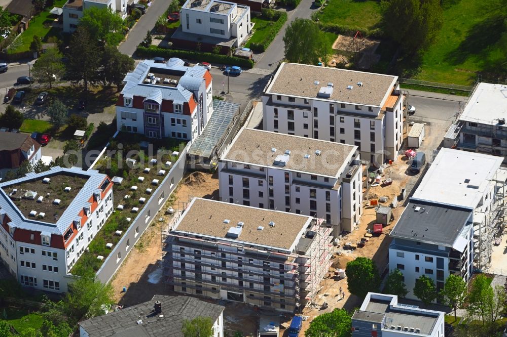 Aerial photograph Dresden - Construction site for the multi-family residential building Zinnwalder Strasse - Kipsdorfer Strasse in the district Striesen in Dresden in the state Saxony, Germany