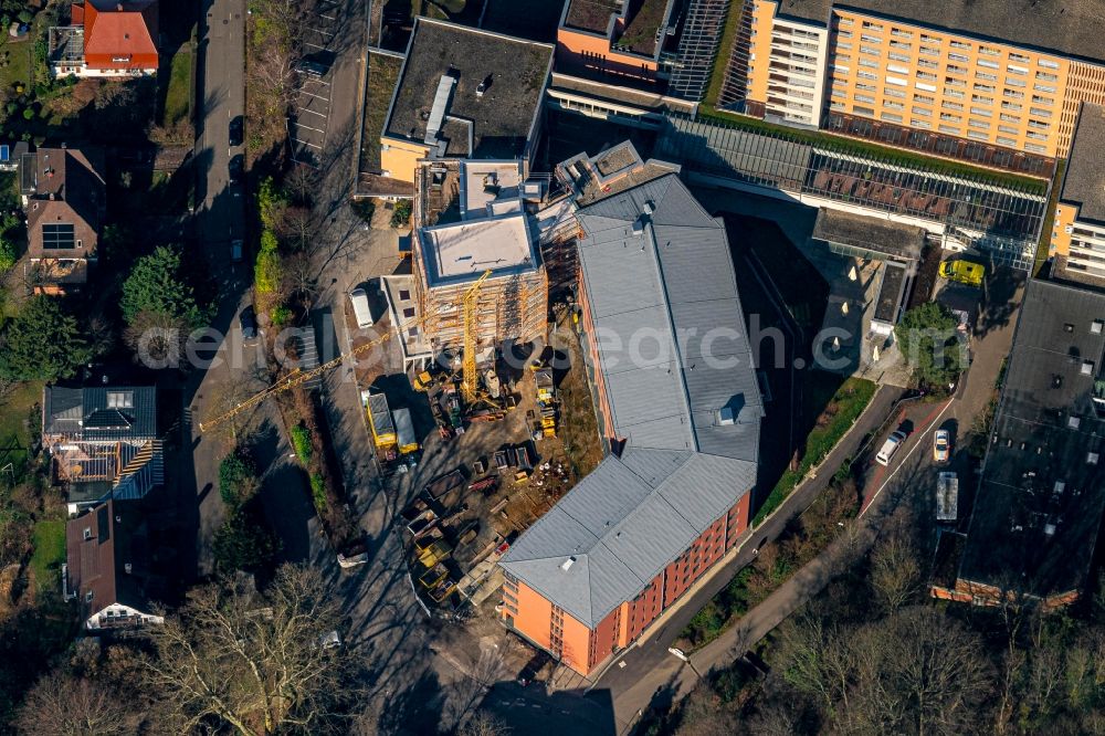 Lahr/Schwarzwald from above - Construction site for the new building Am Kreiskrankenhaus Lahr in Lahr/Schwarzwald in the state Baden-Wurttemberg, Germany