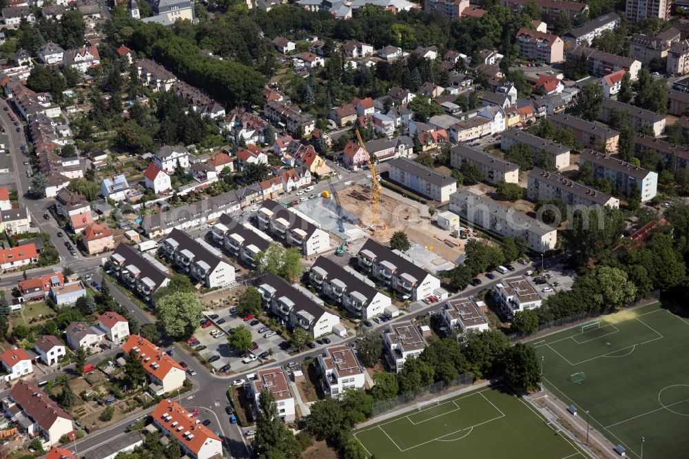 Aerial photograph Mainz - Construction site for new buildings in the Suderstrasse in Mainz in the state Rhineland-Palatinate