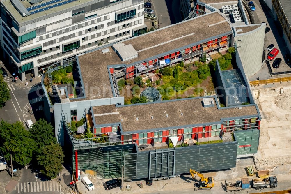 Aerial image Dortmund - Construction site for the conversion of the building complex for a sports shop of Decathlon Sportspecialvertriebs GmbH in Dortmund in the state of North Rhine-Westphalia, Germany