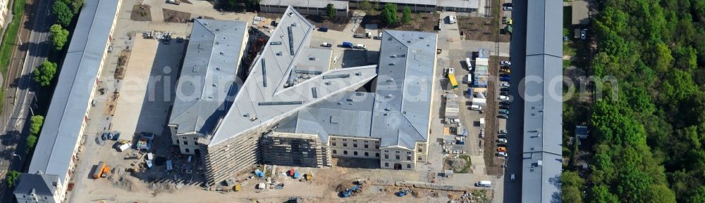 Dresden from above - View of the Dresden Military History Museum ( Army Museum ) during the implementation and expansion