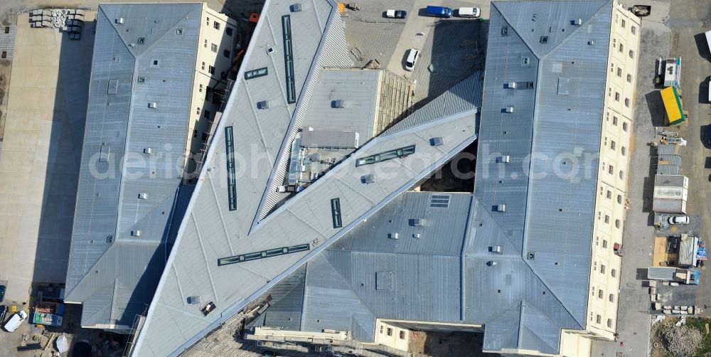 Aerial photograph Dresden - View of the Dresden Military History Museum ( Army Museum ) during the implementation and expansion