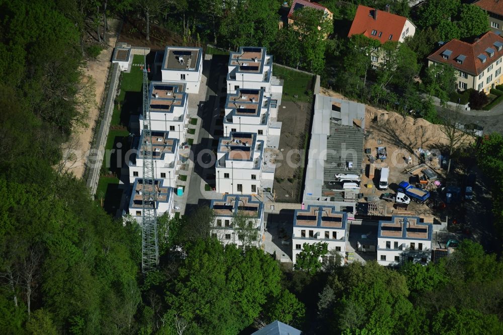 Potsdam from above - New construction site for the construction of a kindergarten building and Nursery school Albert-Einstein-Strasse corner Am Havelblick in Potsdam in the state Brandenburg, Germany