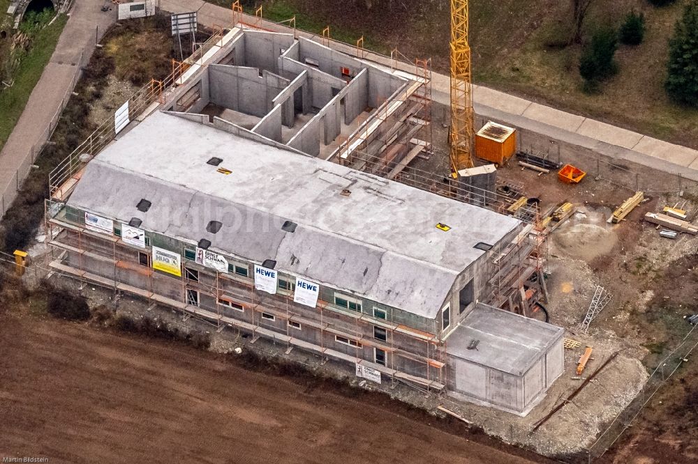 Aerial photograph Ettenheim - New construction site for the construction of a kindergarten building and Nursery school Superten in Ettenheim in the state Baden-Wurttemberg, Germany