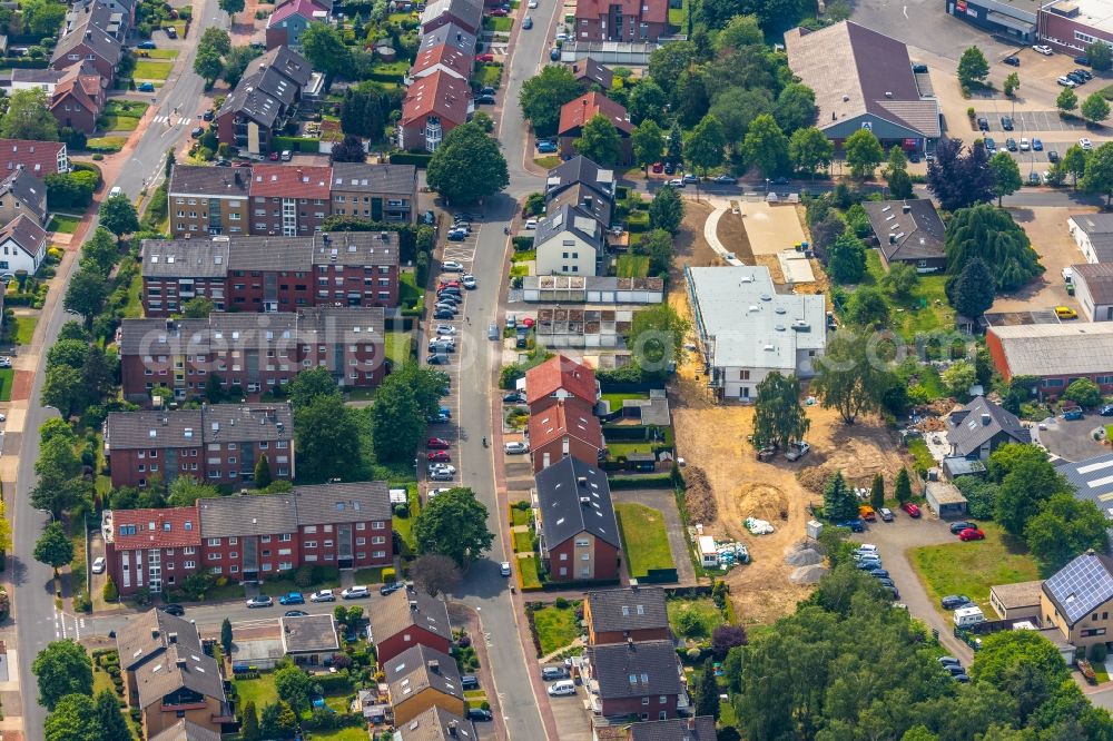 Haltern am See from above - New construction site for the construction of a kindergarten building and Nursery school on Lohausstrasse in Haltern am See in the state North Rhine-Westphalia, Germany