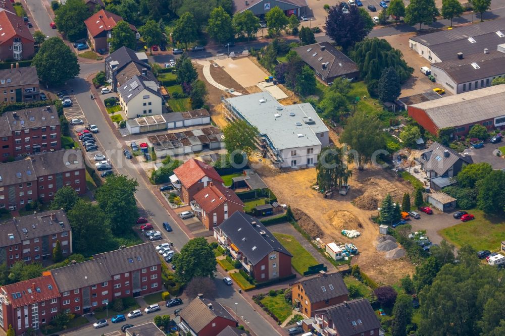 Aerial photograph Haltern am See - New construction site for the construction of a kindergarten building and Nursery school on Lohausstrasse in Haltern am See in the state North Rhine-Westphalia, Germany