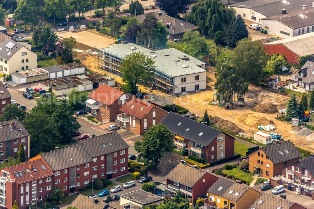 Aerial image Haltern am See - New construction site for the construction of a kindergarten building and Nursery school on Lohausstrasse in Haltern am See in the state North Rhine-Westphalia, Germany