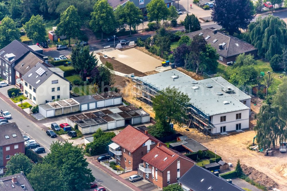 Aerial photograph Haltern am See - New construction site for the construction of a kindergarten building and Nursery school on Lohausstrasse in Haltern am See in the state North Rhine-Westphalia, Germany