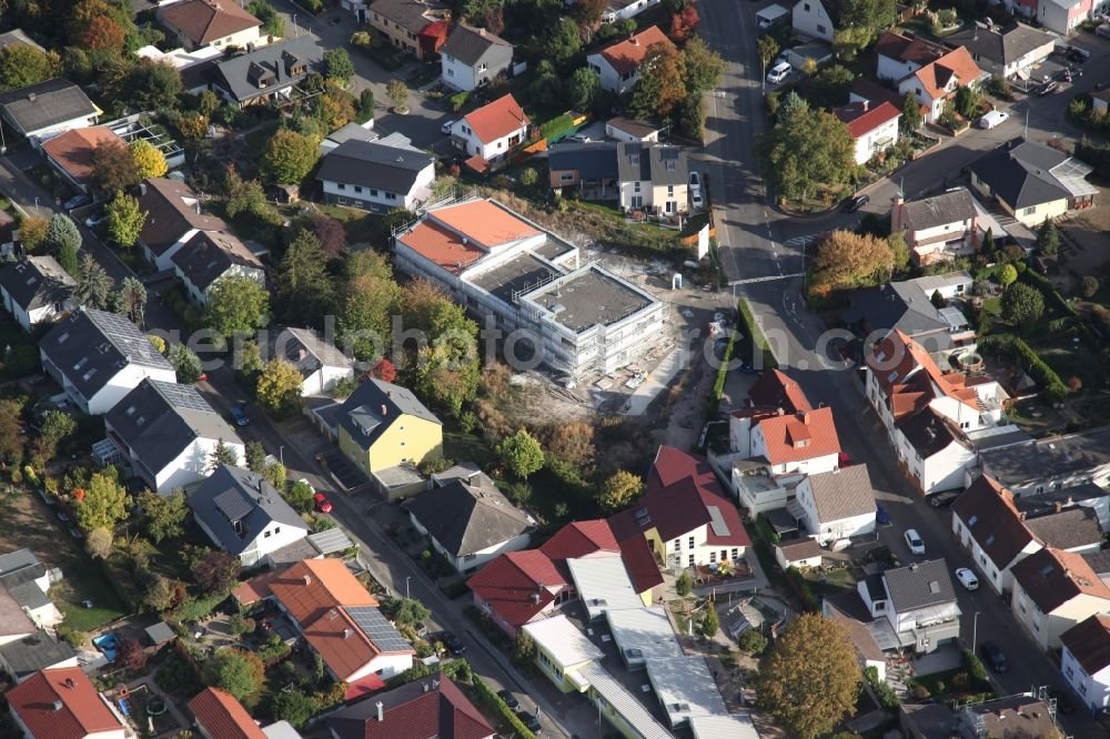 Harxheim from the bird's eye view: New construction site for the construction of a kindergarten building and Nursery school in Harxheim in the state Rhineland-Palatinate, Germany