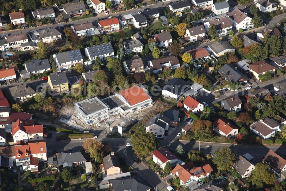 Harxheim from the bird's eye view: New construction site for the construction of a kindergarten building and Nursery school in Harxheim in the state Rhineland-Palatinate, Germany