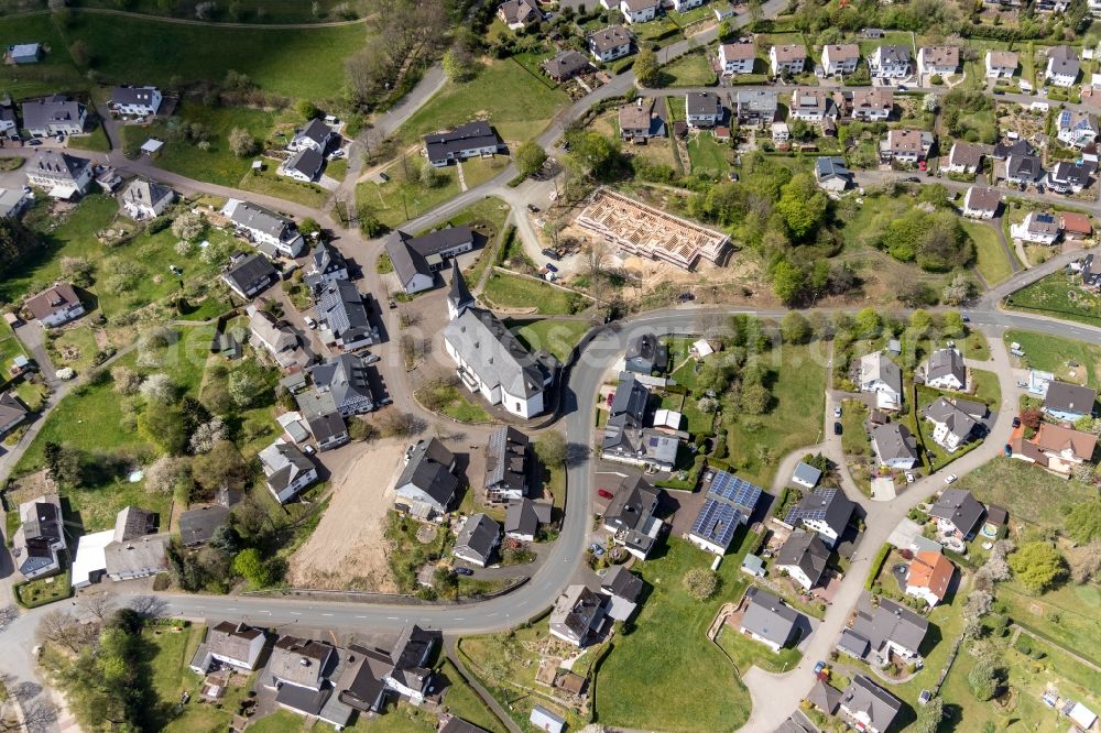 Aerial image Irmgarteichen - New construction site for the construction of a ursery school St. Caecilia in Irmgarteichen in the state North Rhine-Westphalia, Germany