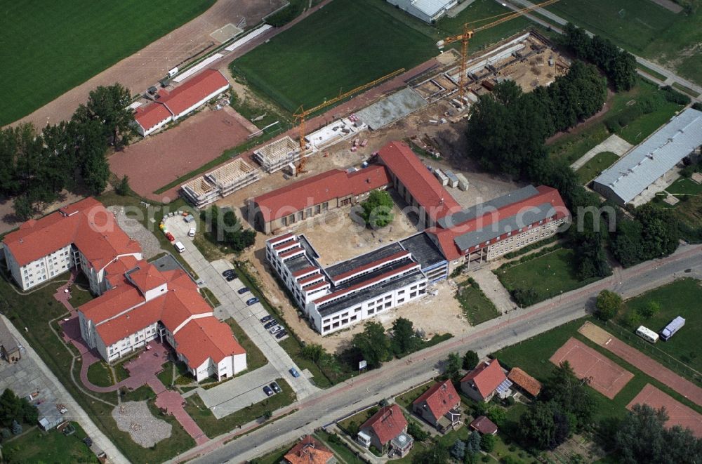 Aerial photograph Seelow - Construction sites of the building complex of the Diakoniestation Seelow in Brandenburg