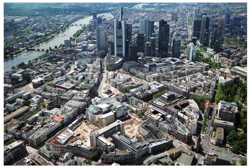 Frankfurt am Main from the bird's eye view: 