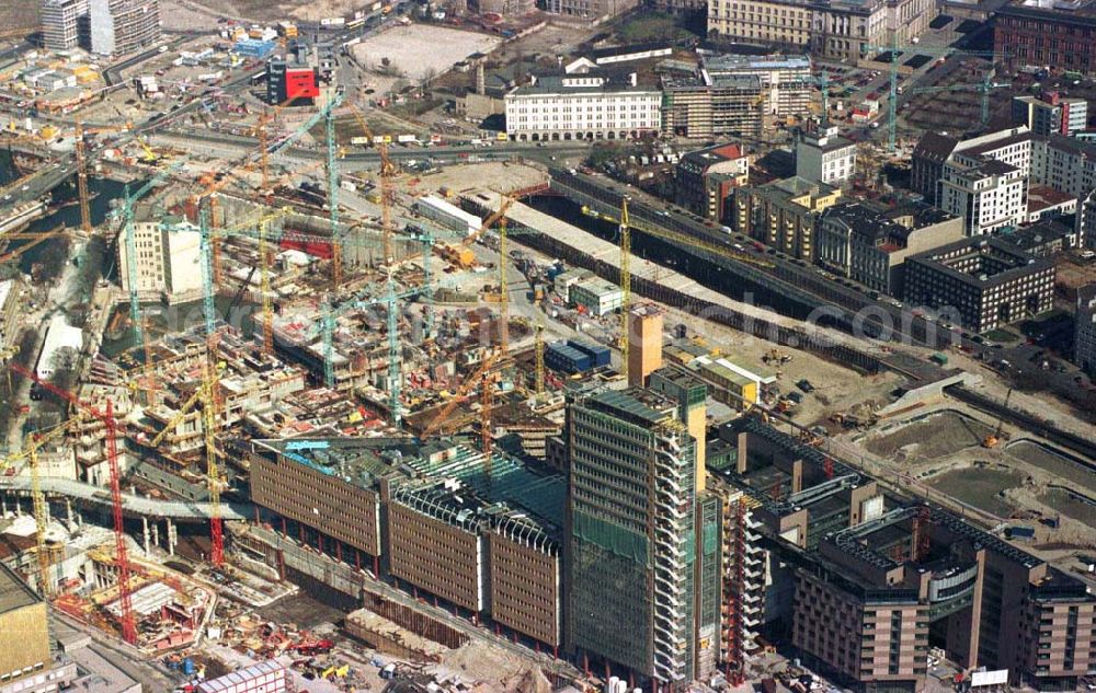 Berlin from the bird's eye view: Baustellen am Potsdamer Platz