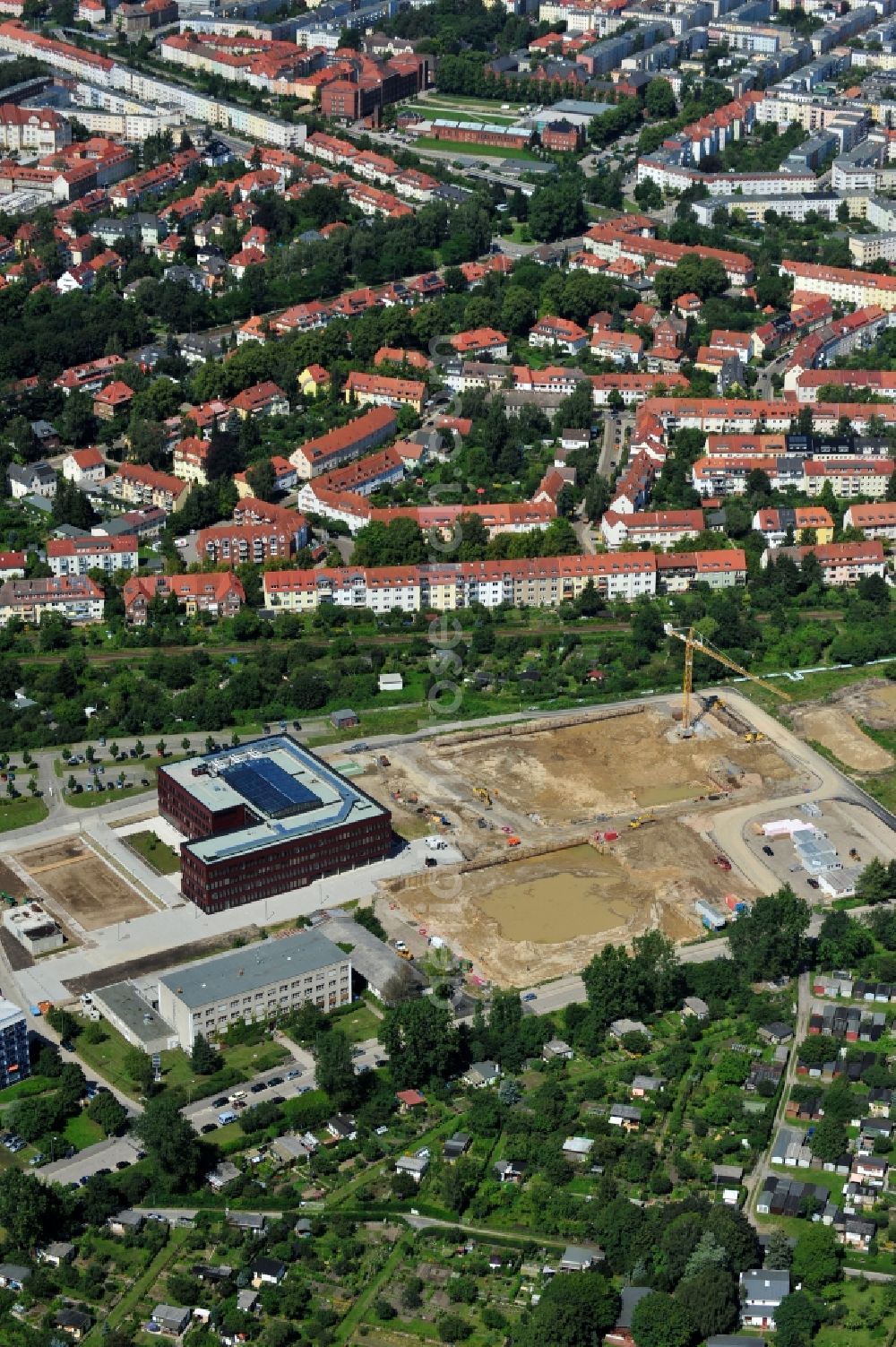 Aerial photograph Rostock - Construction campus Southtown Rostock in Mecklenburg-Vorpommern