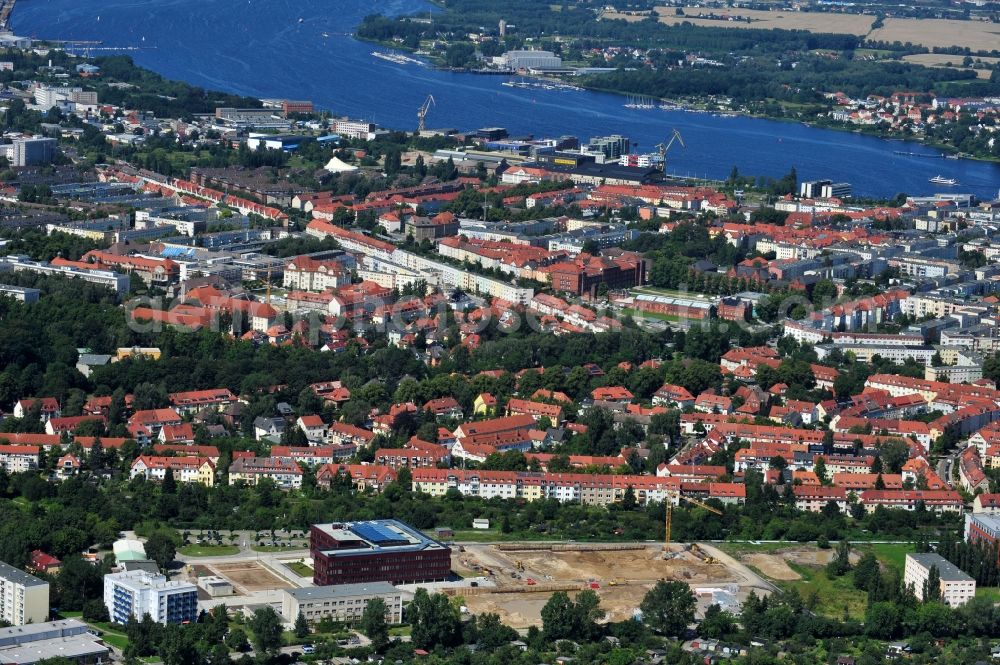 Aerial image Rostock - Construction campus Southtown Rostock in Mecklenburg-Vorpommern