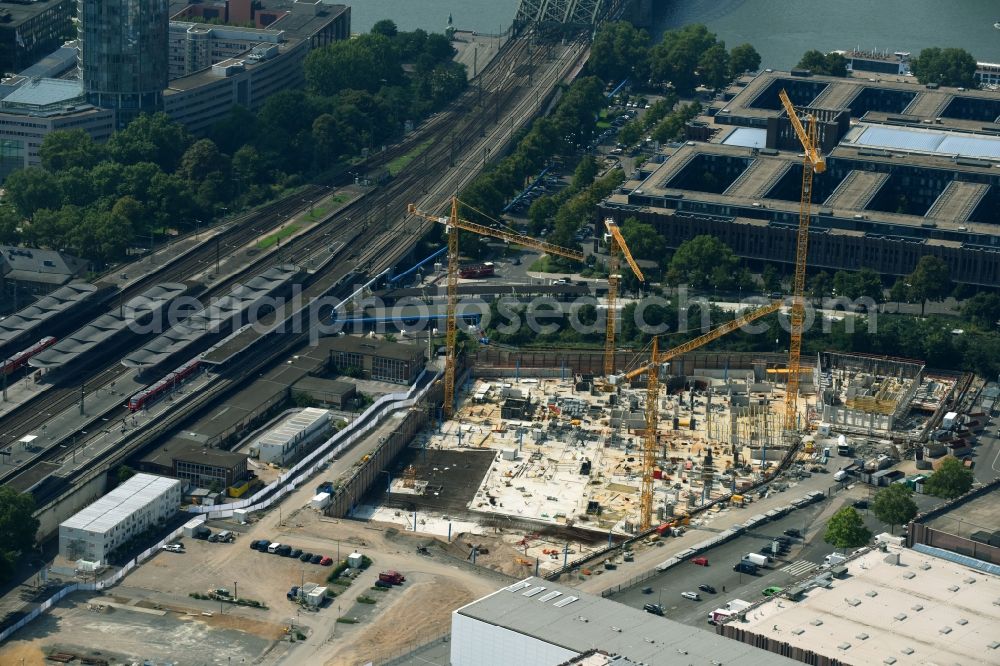 Aerial image Köln - Construction site for City Quarters Building MesseCity Koeln of ECE and STRABAG Real Estate in Cologne in the state North Rhine-Westphalia, Germany