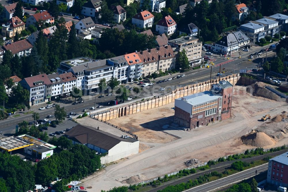 Aerial image Nürnberg - Construction site for city quarters building on the premises of the former Bundesmonopolverwaltung fuer Branntwein - Branntweinareal Aeussere Sulzbacher Strasse in the district Sankt Jobst in Nuremberg in the state Bavaria, Germany