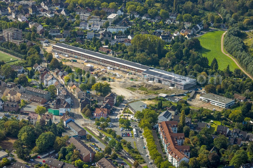 Aerial photograph Dortmund - Construction site for City Quarters Building with living space for students of the Alte Gleisfabrik project on Krueckenweg in the district Krueckenweg in Dortmund at Ruhrgebiet in the state North Rhine-Westphalia, Germany