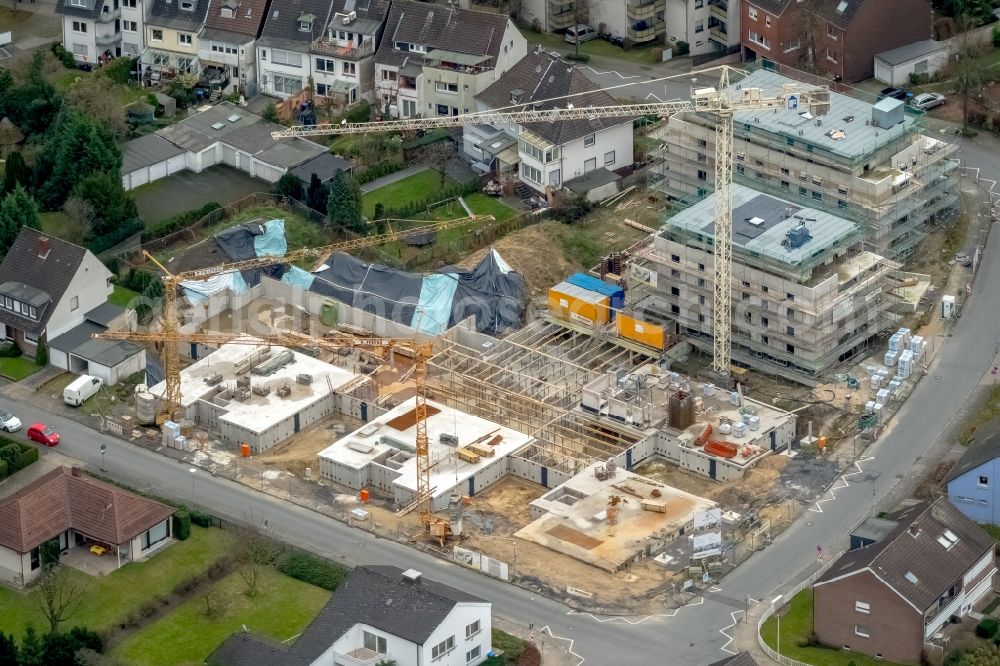 Hamm from the bird's eye view: Construction site for City Quarters Building Rietzgarten quarter in the district Hamm-Osten in Hamm in the state North Rhine-Westphalia, Germany