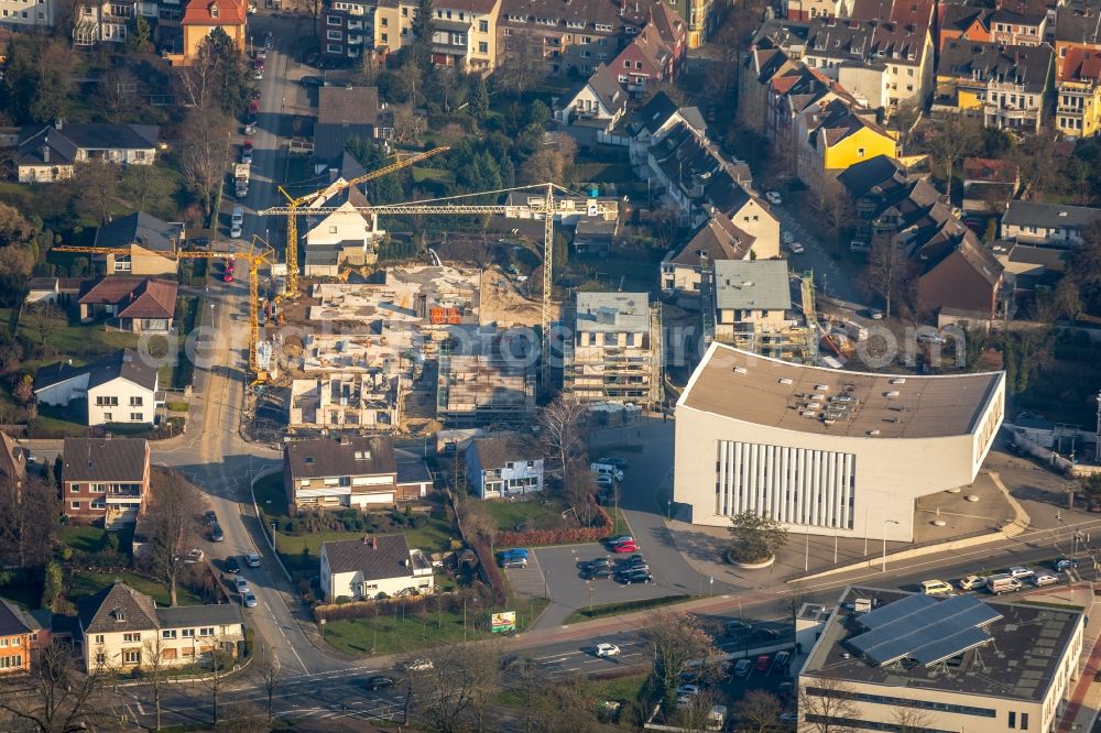 Hamm from the bird's eye view: Construction site for City Quarters Building Rietzgarten quarter in the district Hamm-Osten in Hamm in the state North Rhine-Westphalia, Germany