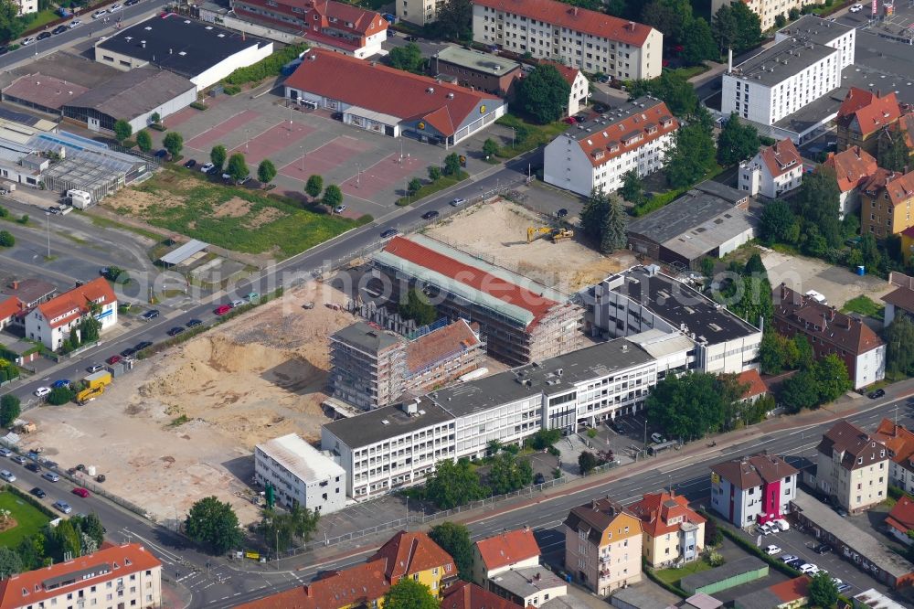 Aerial photograph Göttingen - Construction site for City Quarters Building Sartorius-Quartier in Goettingen in the state Lower Saxony, Germany