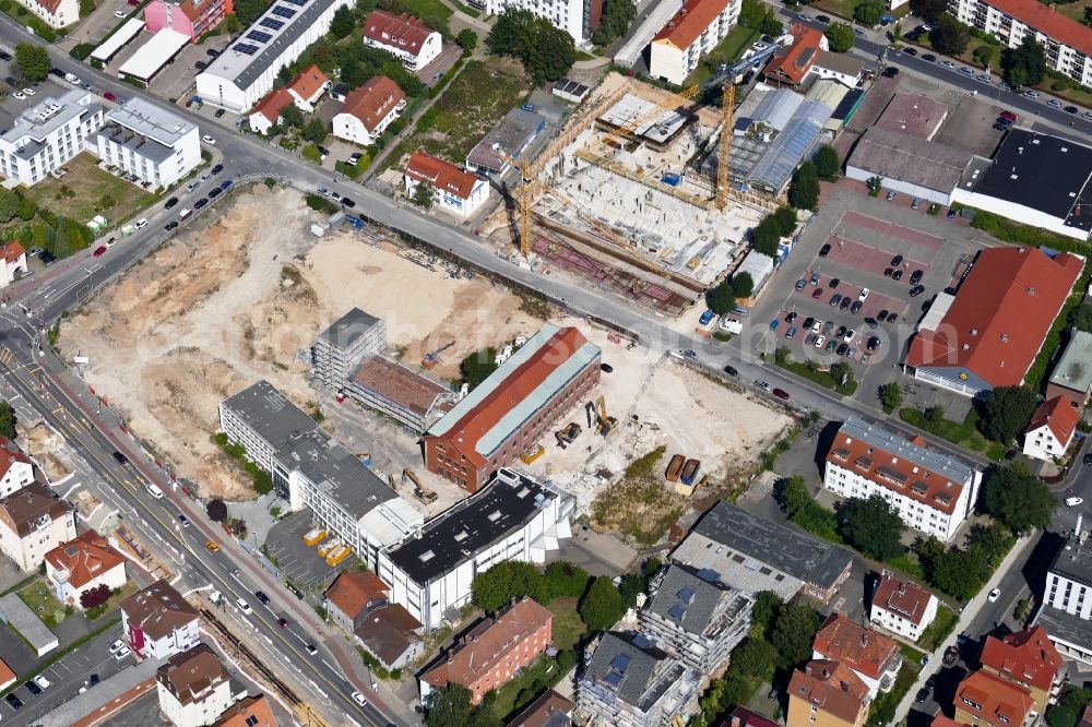 Aerial photograph Göttingen - Construction site for City Quarters Building Sartoriusquartier in Goettingen in the state Lower Saxony, Germany