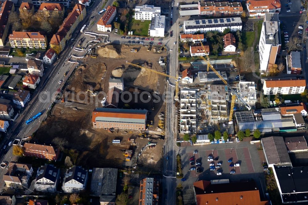 Aerial image Göttingen - Construction site for City Quarters Building Sartoriusquartier in Goettingen in the state Lower Saxony, Germany