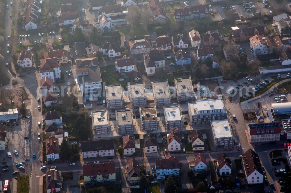 Aerial photograph Kandel - Construction site for City Quarters Building 'Im Stadtkern' in Kandel in the state Rhineland-Palatinate, Germany