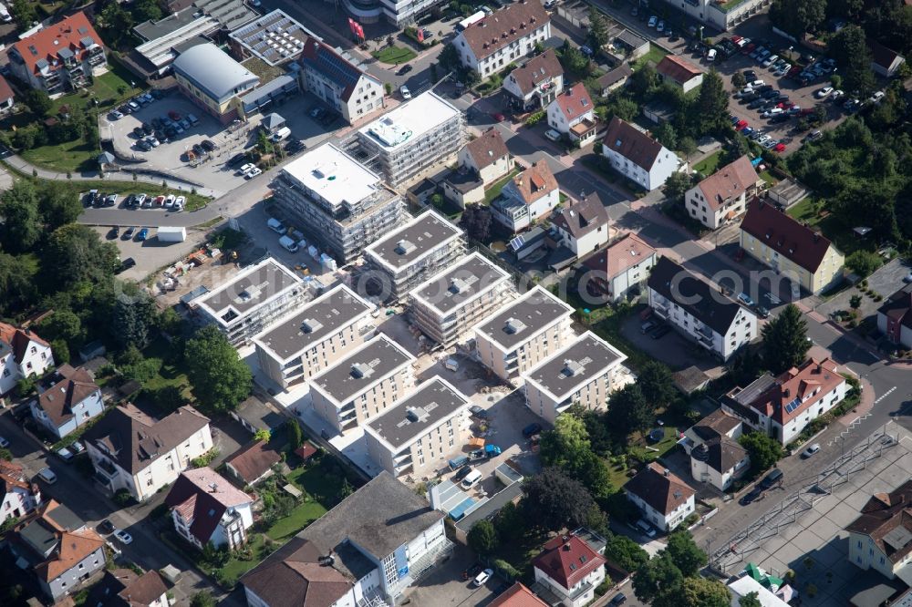 Aerial image Kandel - Construction site for City Quarters Building 'Im Stadtkern' in Kandel in the state Rhineland-Palatinate, Germany