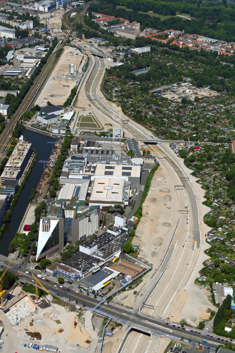 Aerial Image Berlin - Civil Engineering Construction Sites For ...