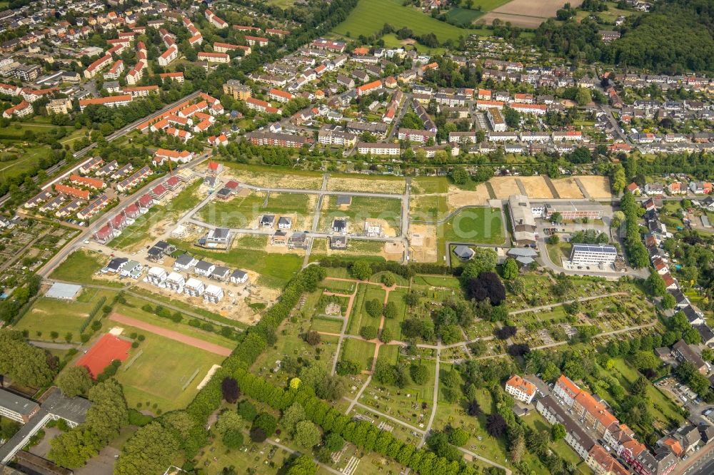 Aerial image Hamm - Construction sites for new construction residential area of detached housing estate on Beisenkonp in Hamm in the state North Rhine-Westphalia, Germany