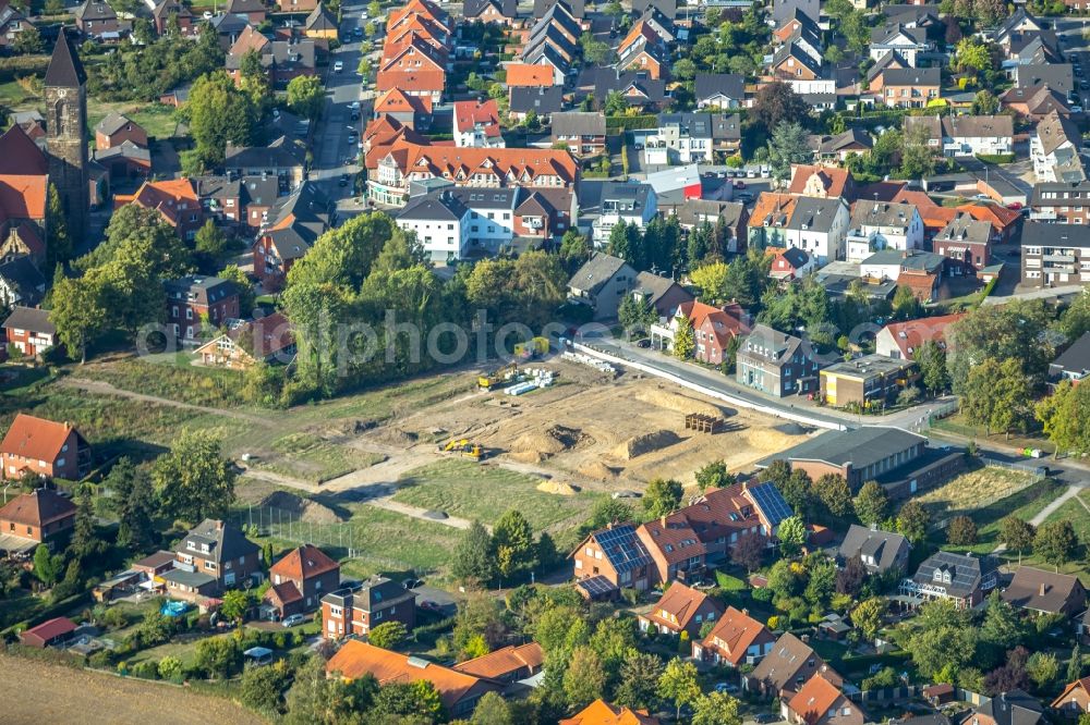 Aerial photograph Hamm - Construction sites for new construction residential area of detached housing estate on Doerholtstrasse in Hamm in the state North Rhine-Westphalia, Germany