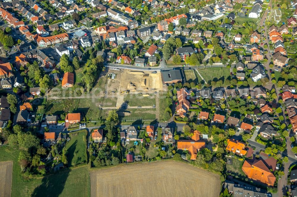 Aerial photograph Hamm - Construction sites for new construction residential area of detached housing estate on Doerholtstrasse in Hamm in the state North Rhine-Westphalia, Germany