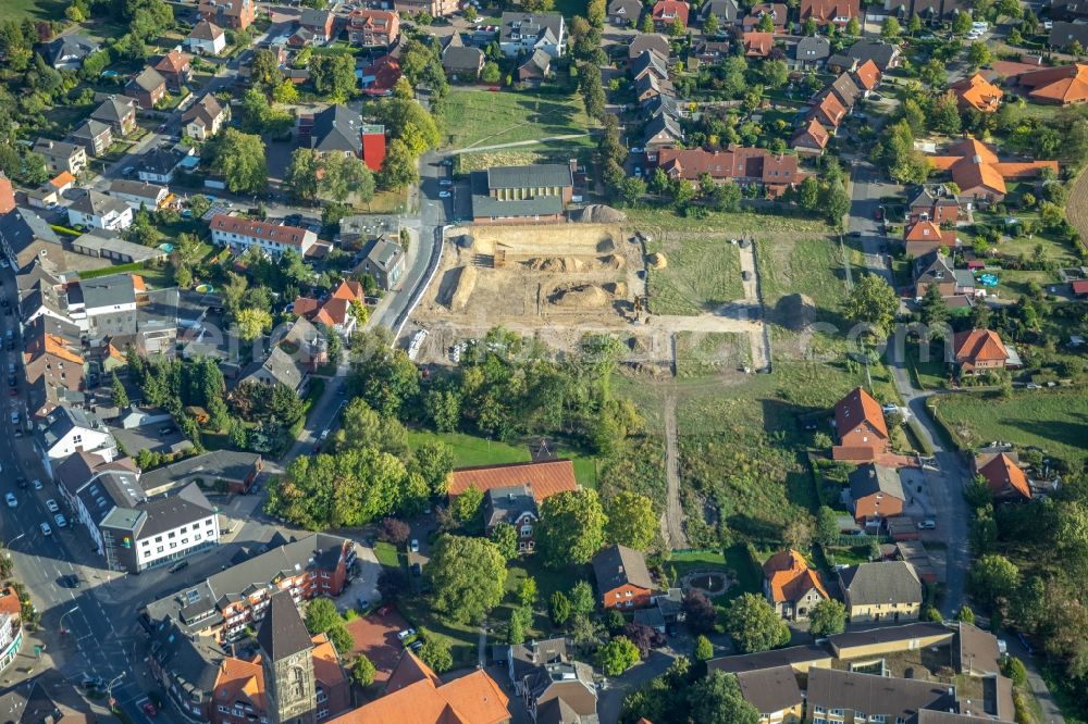 Aerial image Hamm - Construction sites for new construction residential area of detached housing estate on Doerholtstrasse in Hamm in the state North Rhine-Westphalia, Germany