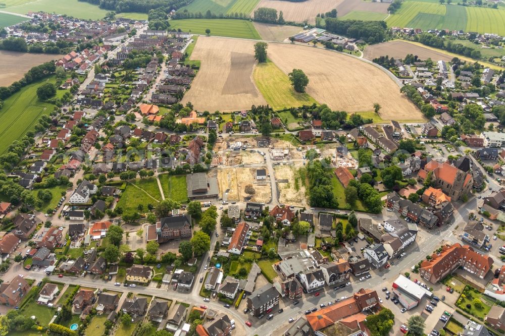 Aerial photograph Hamm - Construction sites for new construction residential area of detached housing estate on Doerholtstrasse in Hamm in the state North Rhine-Westphalia, Germany