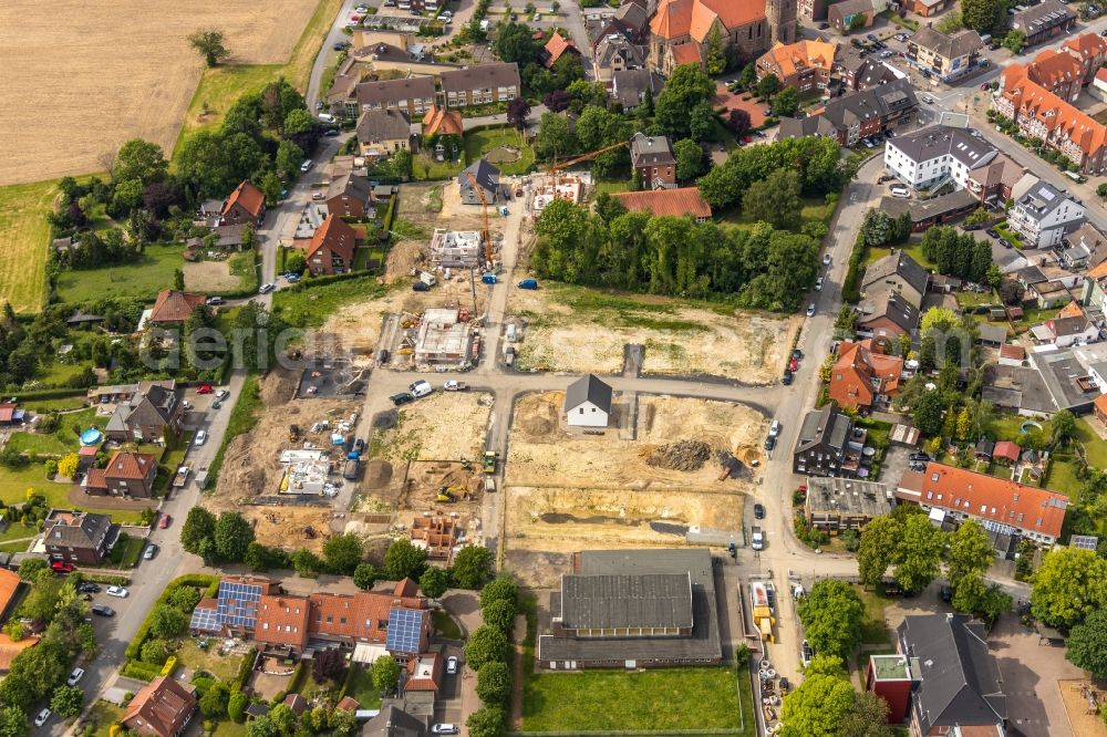 Aerial photograph Hamm - Construction sites for new construction residential area of detached housing estate on Doerholtstrasse in Hamm in the state North Rhine-Westphalia, Germany