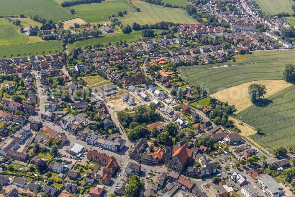 Aerial image Hamm - Construction sites for new construction residential area of detached housing estate on Doerholtstrasse in Hamm in the state North Rhine-Westphalia, Germany